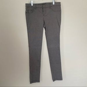 Flirtatious Y2K Houndstooth pattern skinny pants black white Medium
